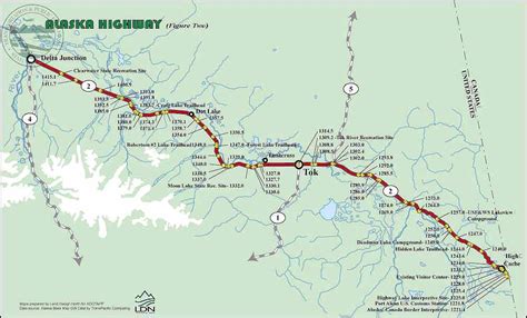 Alaska Highways: Alaska Highway Karte