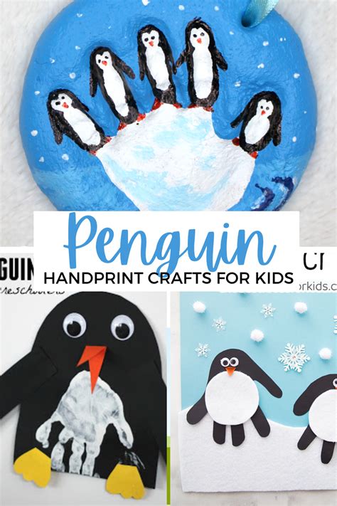 10 Winter Penguin Handprint Crafts for Preschoolers | Penguin crafts ...