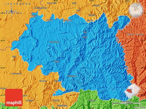 Political Map of Maseru