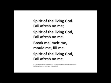 Free printable lyrics spirit of the living god, Download Free printable lyrics spirit of the ...