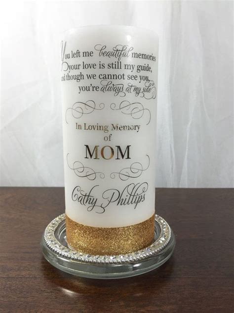 Personalized Memorial Candle, In Loving Memory, Mom, Dad, Grandma-6 ...