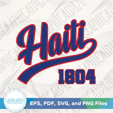 Haiti 1804 SVG Haiti Design Haitian American Vector File Ayisyen Flag Colors Svg Cut Files Eps ...