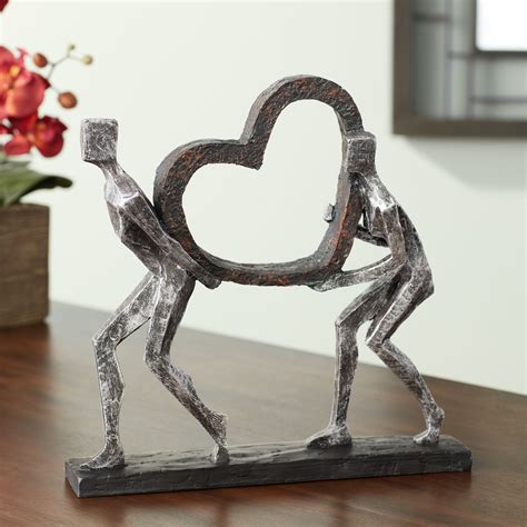 Dahlia Studios The Weight of Love 12" High Figurines and Heart ...