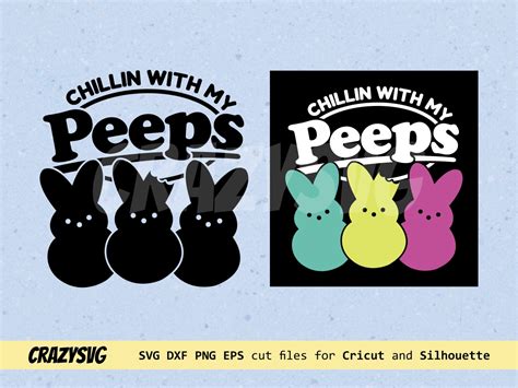 My Peeps SVG - 90+ Digital Download Easter SVG - Free Download SVG Cut Files