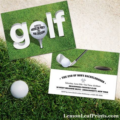 Party Simplicity » Looking for Cool Golf Themed Party Invitations? We’ve Got You Covered!