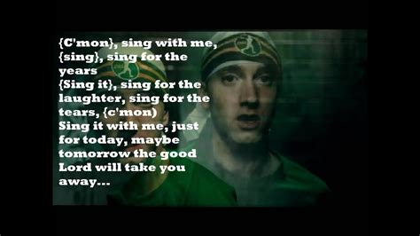 Eminem- Sing For The Moment *Lyrics* [HD] - YouTube