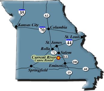 Current River Missouri Map