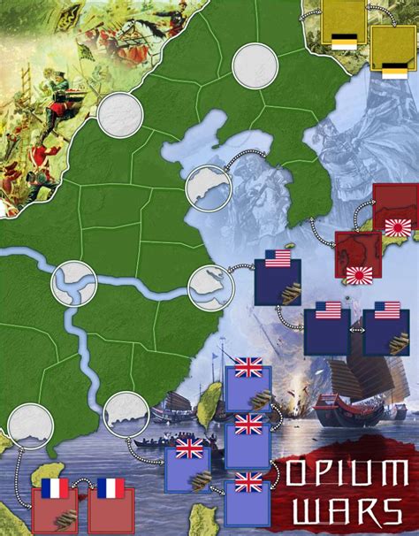 Opium Wars Map