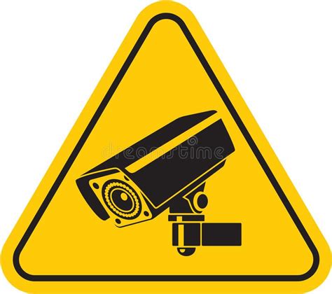 Surveillance camera. Video surveillance sign. CCTV Camera. Black vector ...