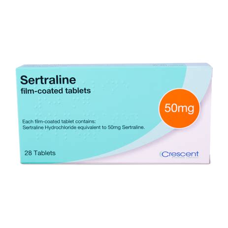 Sertraline 50mg Film-coated Tablets | Crescent Pharma