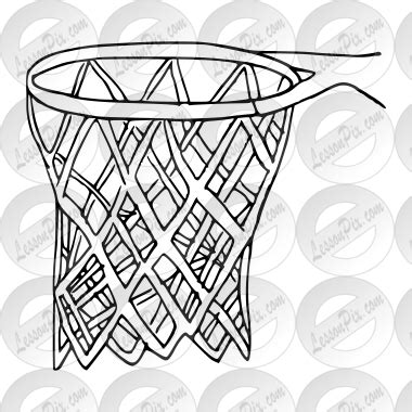 Basketball Hoop Outline for Classroom / Therapy Use - Great Basketball ...