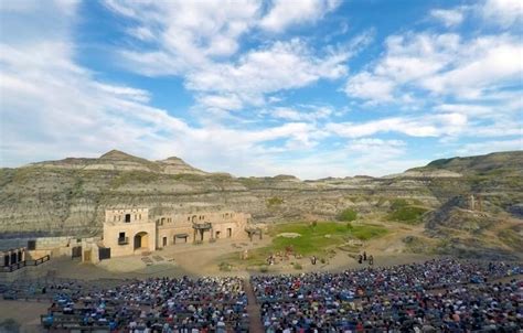 The Badlands Amphitheatre is an outdoor concert and theatre venue located in Drumheller, Alberta ...