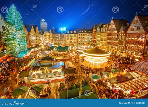 Christmas Market In Frankfurt Stock Image - Image: 35530471