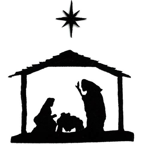 Free Printable Nativity Scene Silhouette - Printable Computer Tools