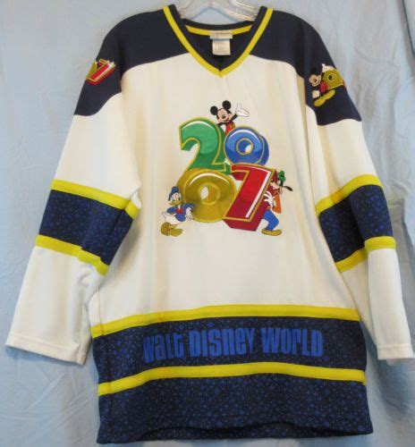 Walt-Disney-World-2007-Hockey-Jersey-sz-M-Mickey-Mouse-Donald-Duck ...