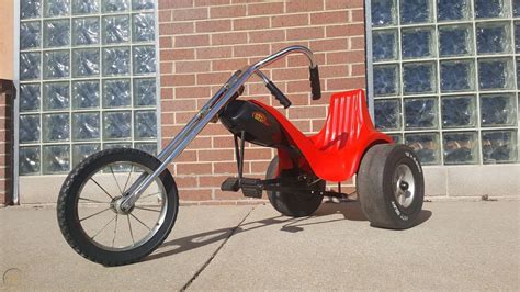 Vintage 1970's Orange AMF Junior Hot Seat Trike Motorcycle Pedal Chopper | #1845200668