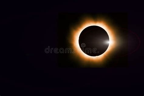 Total Solar Eclipse Cosmic Background Stock Illustration - Illustration of earth, dark: 169760652