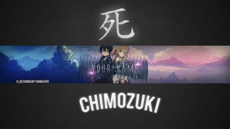 FREE Anime YouTube Banner #1 ~by Chimozuki by Chimozuki on DeviantArt