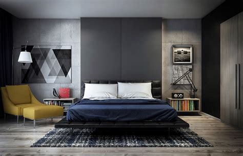 Modern grey bedroom | Interior Design Ideas