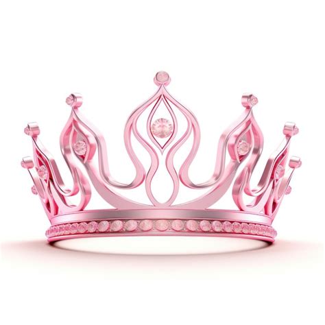 Premium Photo | Pink princess crown isolated