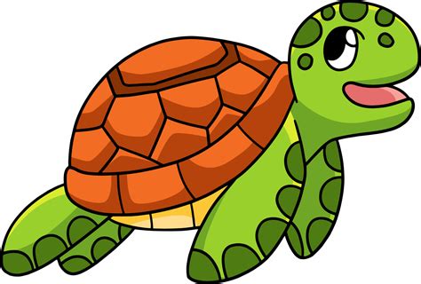 Sea Turtle Cartoon Colored Clipart Illustration 8944248 Vector Art at Vecteezy