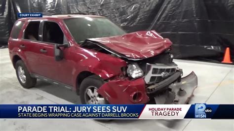 Darrell Brooks Trial: Jurors are shown red SUV