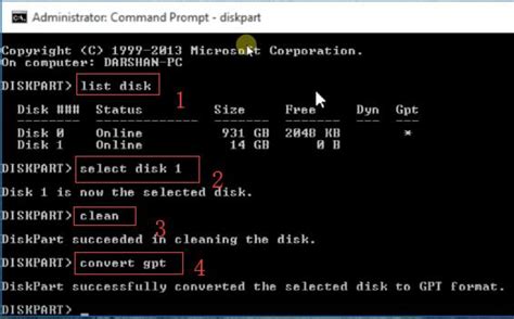 Diskpart Format Disk GPT MBR Without Losing Data