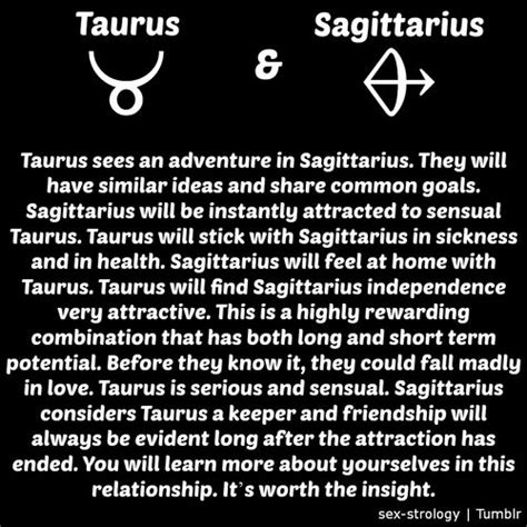 The 25+ best Taurus and sagittarius compatibility ideas on Pinterest