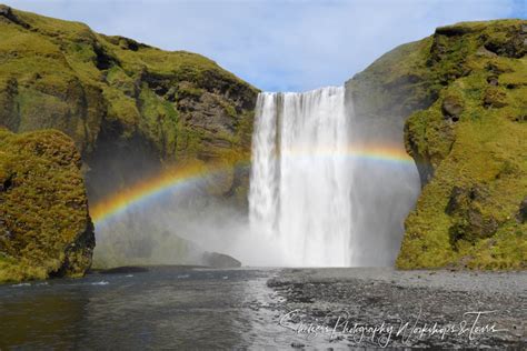 Rainbow at Skogafoss Waterfall in Iceland - Shetzers Photography