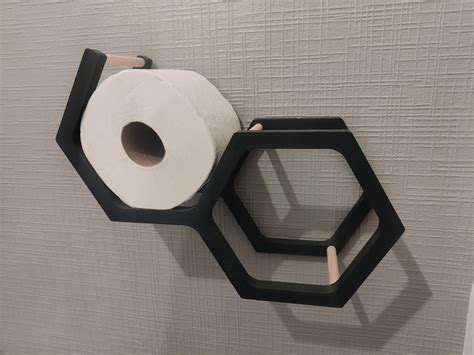 Modern honeycomb toilet paper holder by WizardPC | Download free STL ...