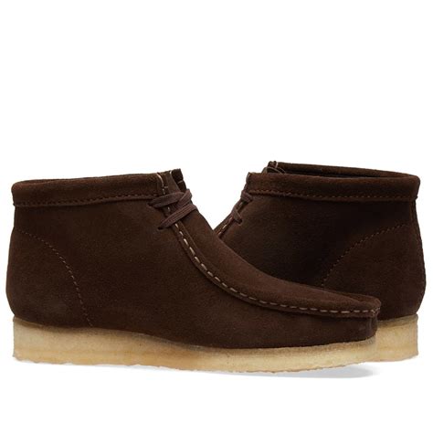 Clarks Originals Wallabee Boot Dark Brown Leather | END.