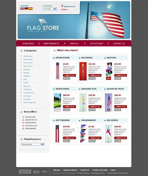 Flags in Website and Template Designs - MonsterPost