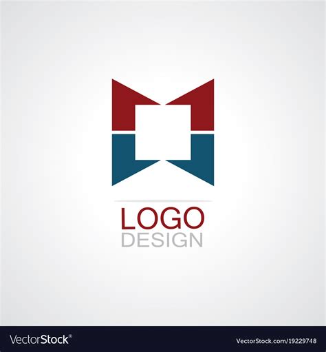 Square company logo Royalty Free Vector Image - VectorStock