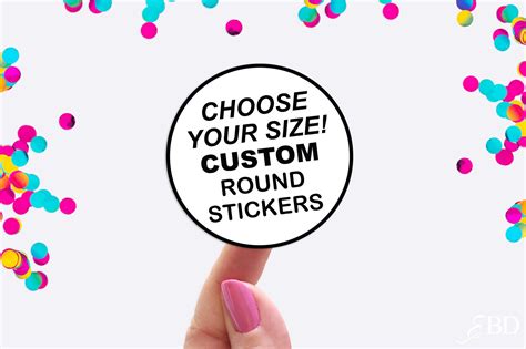 Custom Round Stickers - Custom Labels - Round Labels - Custom Clear Stickers - Custom Stickers ...