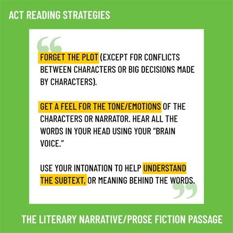 About the ACT Reading Passages: Literary Narrative/Prose Fiction - The ...