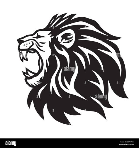 Lion Roaring Vector Icon Logo Template Stock Vector Image & Art - Alamy