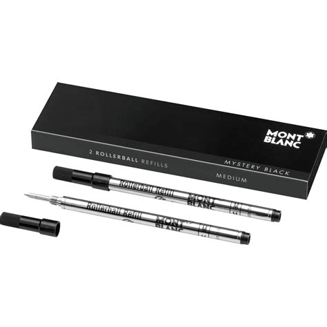 Mont Blanc Rollerball Refill, M 2×1, Mystery Black 105158 – Candy-HO