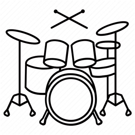 Drum, drumkit, instrument, kit, music, musical, set icon - Download on ...