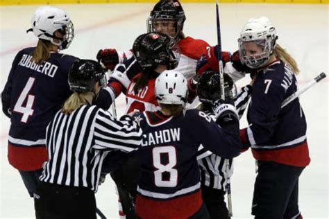 Women's Hockey teams Brawl, Set Record For Penalty Minutes