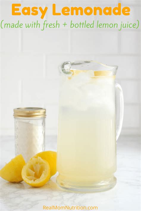 homemade lemonade made with fresh and bottled lemon juice is the ...