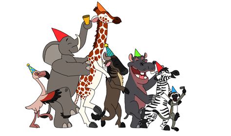 Animal Conga Line by LionAdventuresArt on DeviantArt