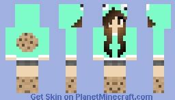 cookie monster girl Minecraft Skin