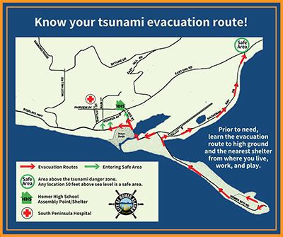 Be Tsunami Aware. Be Tsunami Prepared. Know Homer's Evacuation Routes ...