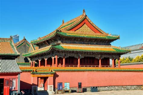 The Imperial Palace of the Qing Dynasty in Shenyang Editorial Photo - Image of pavilion, field ...