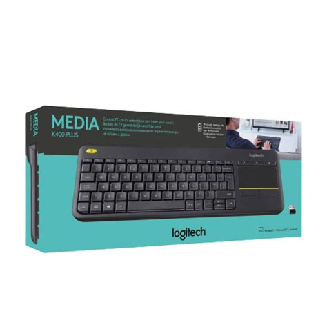 Combo K400 Teclado + TouchPad LOGITECH Inalámbrico Negro - Districom