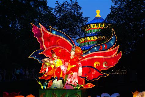 Butterfly "lantern" at the Lantern Festival 2012 at the Missouri Botanical Gardens in St. Louis ...