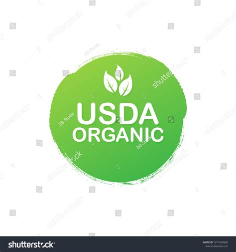 Usda Organic Emblems Badge Sticker Logo Stock Vector (Royalty Free ...