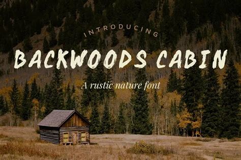 Backwoods Cabin Font - Backwood Font - UpFonts