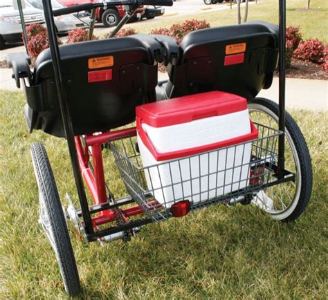 Dual Seat Adult Tricycle helps you sit next to your partner while biking