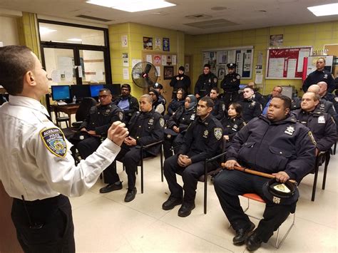 NYPD 23rd Precinct on Twitter: "#NYPDAuxiliary Lieutenant Ortiz briefs ...